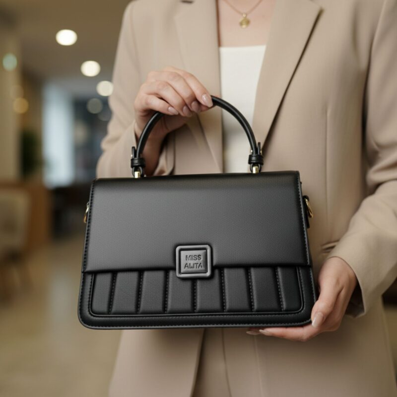 MISS ALITA Elegant Black Handbag Dhaka