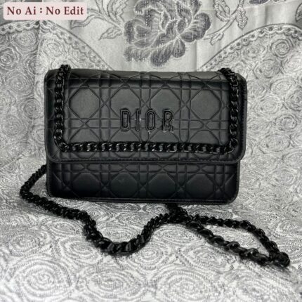 Black Quilted Chain Sling Bag Dhaka