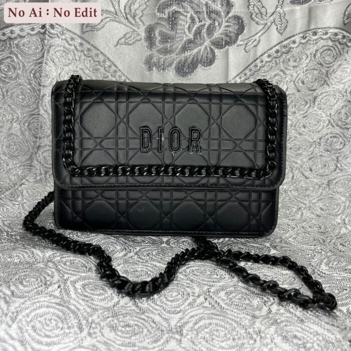 Black Quilted Chain Sling Bag Dhaka