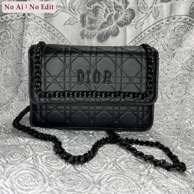 Black Quilted Chain Sling Bag Dhaka