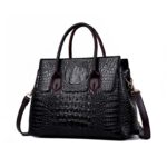 Women Genuine Leather Bag Crocodile Crossbody Bag BD
