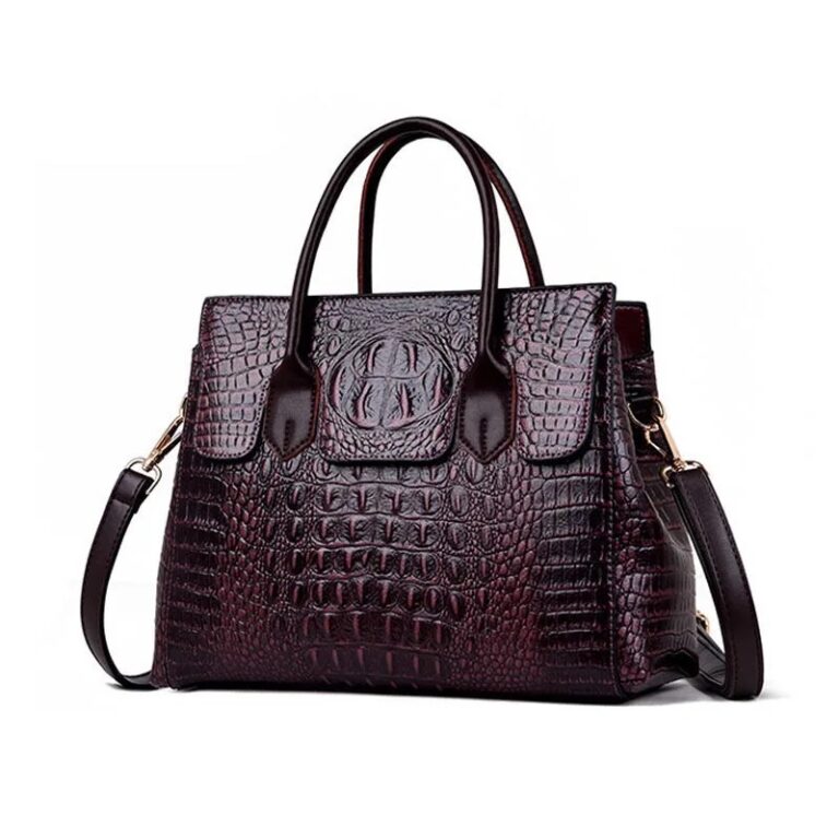 Women Genuine Leather Bag Crocodile Crossbody Bag BD
